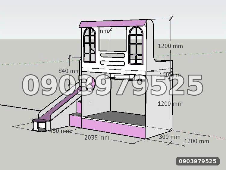 Giường tầng đa năng GT033