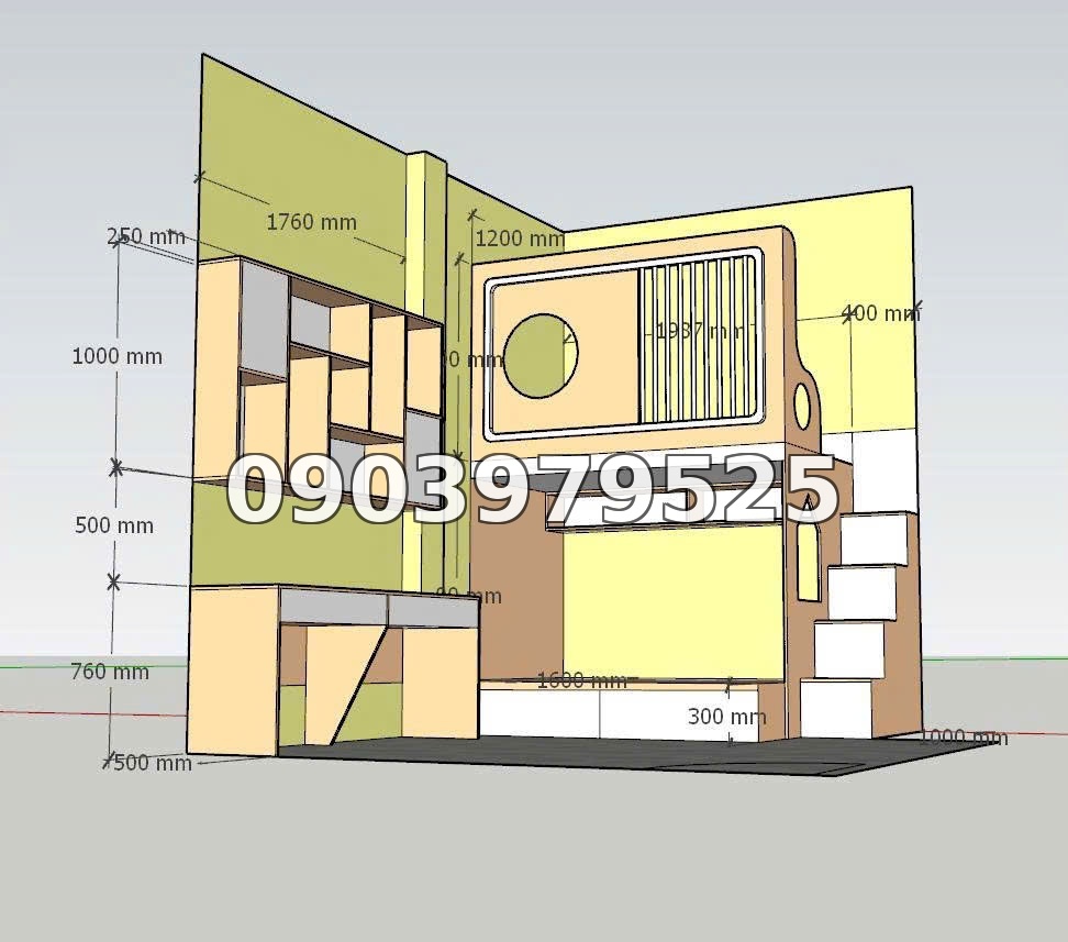Giường tầng đa năng GT034