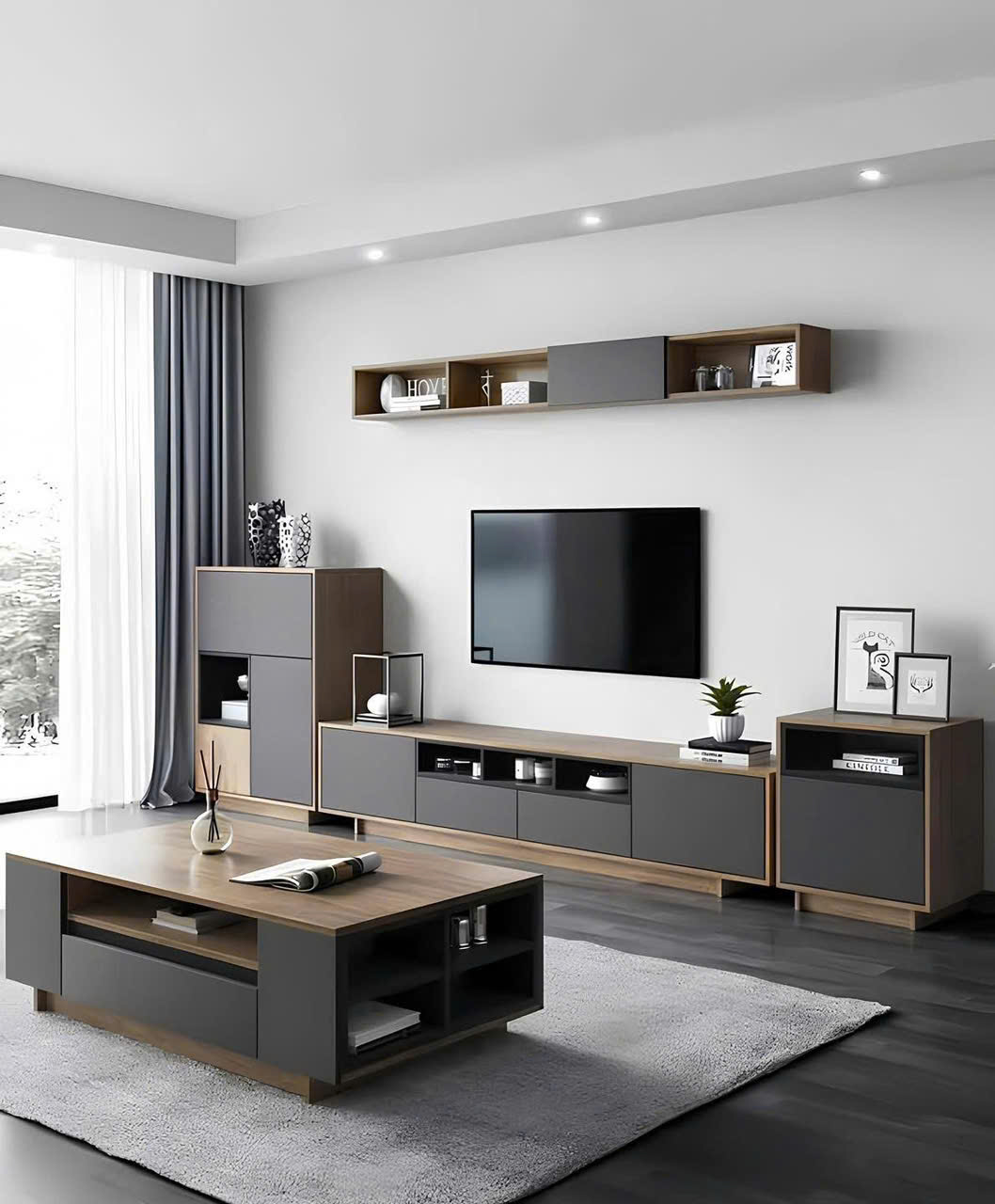 Kệ vách tivi KTV003