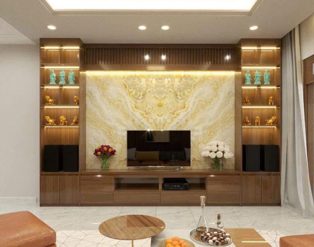 Kệ vách tivi KTV012