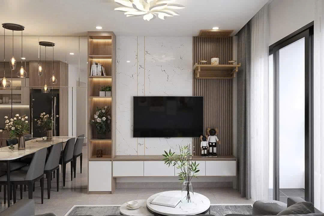 Kệ vách tivi KTV079